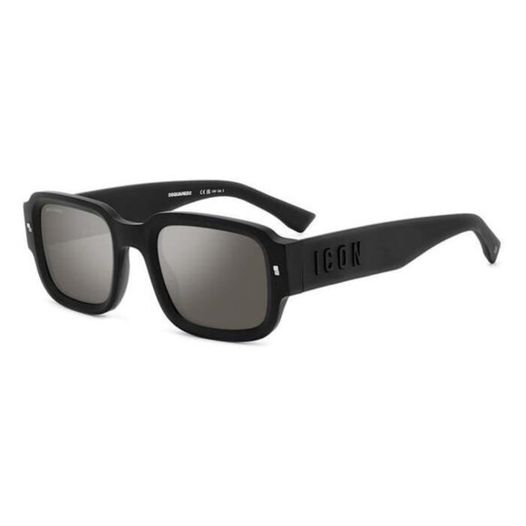 New DSQUARED2 Black Square Icon 0009/S 003 T4 Sunglasses Women - Picture 1 of 3